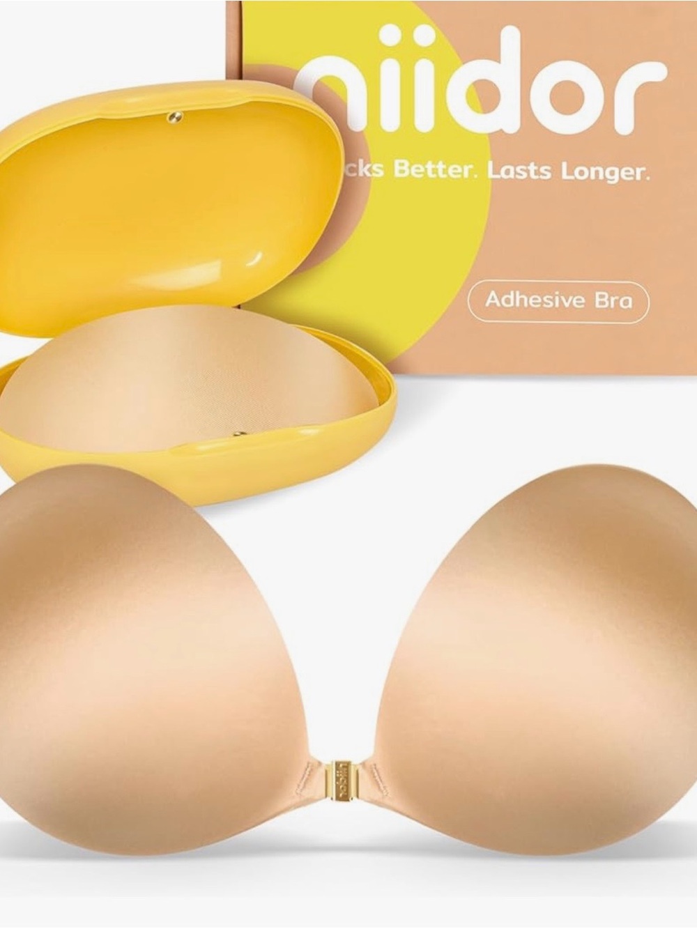 Nude Adhesive Strapless Backless Bra - Seamless Invisible Support